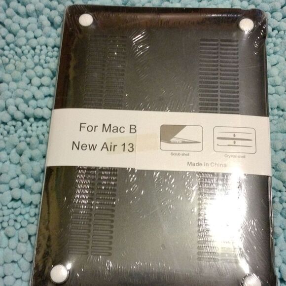 Nwt Mac Air 13" Hard Cover (Black, Gold) Marble Fits A2179/A1932 - Picture 6 of 6